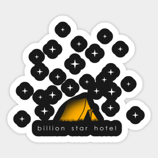 Billion star hotel (dark only) Sticker